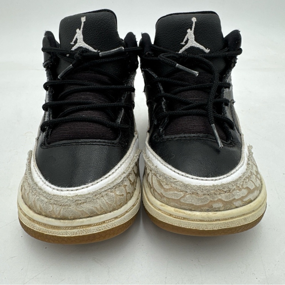 Nike Air Jordan Baby Black White Grey AA2560-021 Toddler Size 8C - Picture 3 of 8